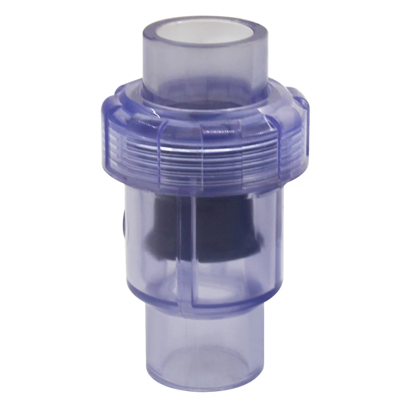 20/25/32/40/50/63mm Transparent UPVC Single Union Check Valve for Garden Irrigation Water Treatment Fish Tank Non-return Valve
20/25/32/40/50/63mm Transparent UPVC Single Union Check Valve for Garden Irrigation Water Treatment Fish Tank Non-return Valve