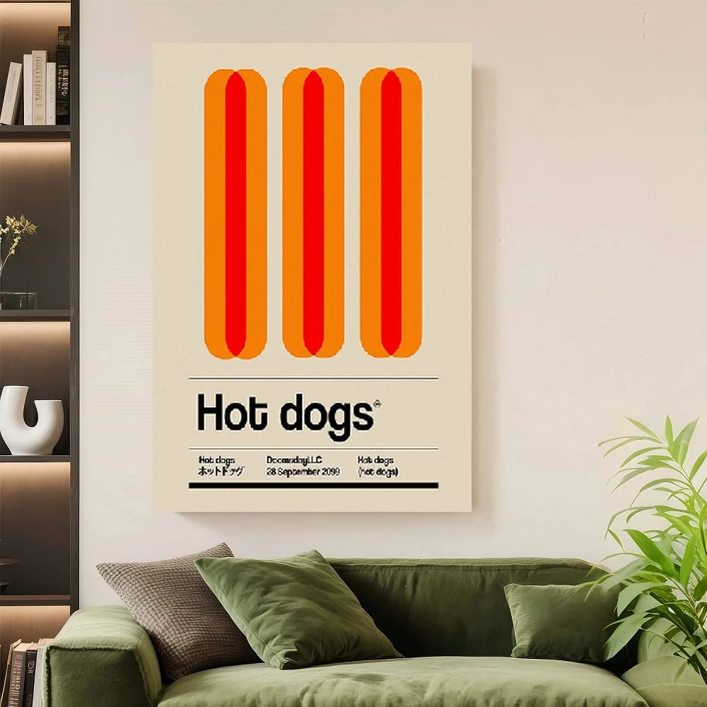 Framed Flat,1pc Canvas Art Featuring a Minimalist Hot Dog Design, Perfect for Modern Kitchen Decoration, Measuring es
Framed Flat,1pc Canvas Art Featuring a Minimalist Hot Dog Design, Perfect for Modern Kitchen Decoration, Measuring es