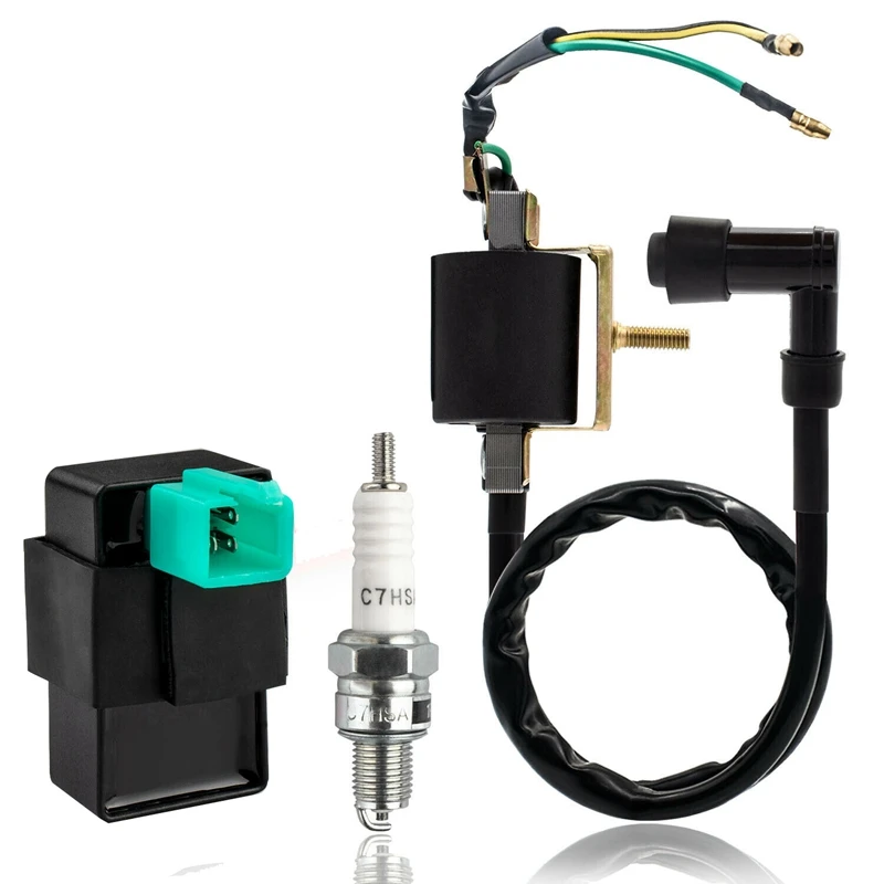Ignition Coil 5-Pin CDI Box Spark Plug Kit For 50Cc 70Cc 90Cc 110Cc 125Cc Dirt Bikes, Quad, Atvs, Scooters
Ignition Coil 5-Pin CDI Box Spark Plug Kit For 50Cc 70Cc 90Cc 110Cc 125Cc Dirt Bikes, Quad, Atvs, Scooters
