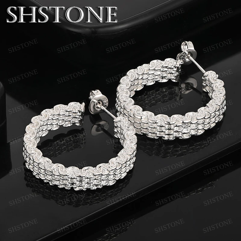 925 Sterling Silver Stud Earrings Fine Women's Man Engagement Wedding Party Fashion Jewelry Gift Accessories Luxury Earrings
925 Sterling Silver Stud Earrings Fine Women's Man Engagement Wedding Party Fashion Jewelry Gift Accessories Luxury Earrings