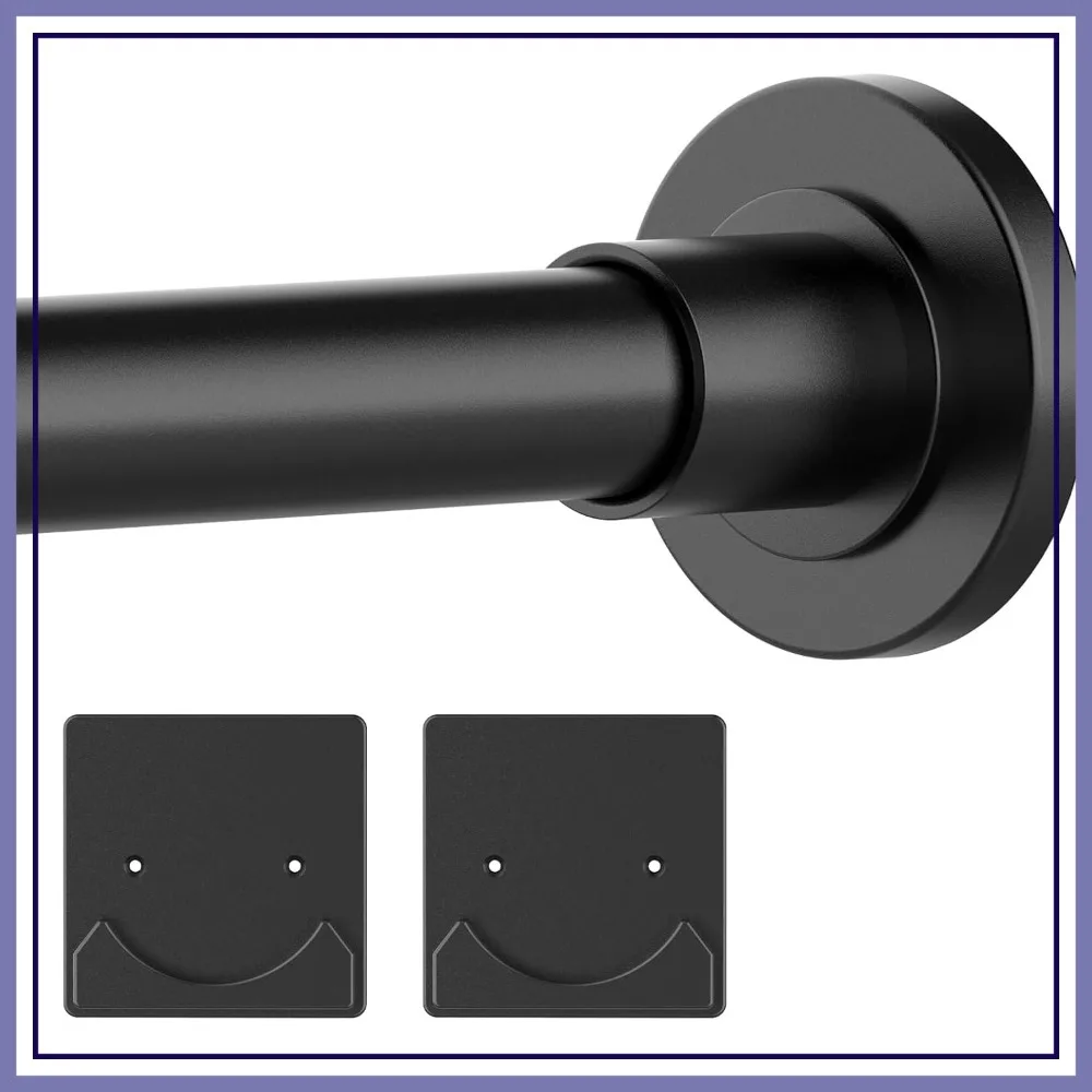 Adjustable Shower Curtain Rod 30-80" Anti-Rust Tension Rod No Drill, Black
Adjustable Shower Curtain Rod 30-80" Anti-Rust Tension Rod No Drill, Black