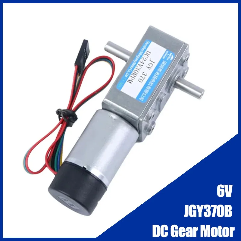 6V DC Gear Motor With Encoder Worm Gear Motor Double-shaft JGY370B With Dust Cover Adjustable Speed Can CW CCW Motors
6V DC Gear Motor With Encoder Worm Gear Motor Double-shaft JGY370B With Dust Cover Adjustable Speed Can CW CCW Motors