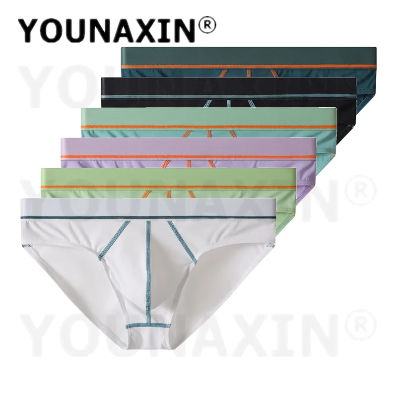 6 Pieces Men's Sexy Briefs Comfort Low Waist Bulge Big Pouch Youth Breathable Ice Silk Sports Underwear M L XL 2XL YOUNAXIN
6 Pieces Men's Sexy Briefs Comfort Low Waist Bulge Big Pouch Youth Breathable Ice Silk Sports Underwear M L XL 2XL YOUNAXIN