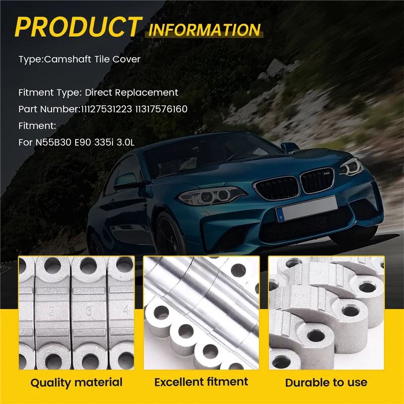 11317576160 Intake Camshaft Rod Bearing Cap Camshaft Tile Cover For BMW N55 B30 E90 335I 3.0L 11127531223 Tile Cover-A99D
11317576160 Intake Camshaft Rod Bearing Cap Camshaft Tile Cover For BMW N55 B30 E90 335I 3.0L 11127531223 Tile Cover-A99D