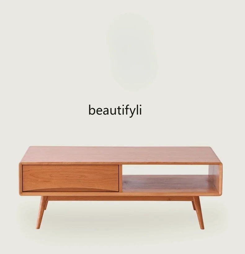 Nordic solid wood coffee table light luxury living room simple small apartment wooden decorationA4567
Nordic solid wood coffee table light luxury living room simple small apartment wooden decorationA4567