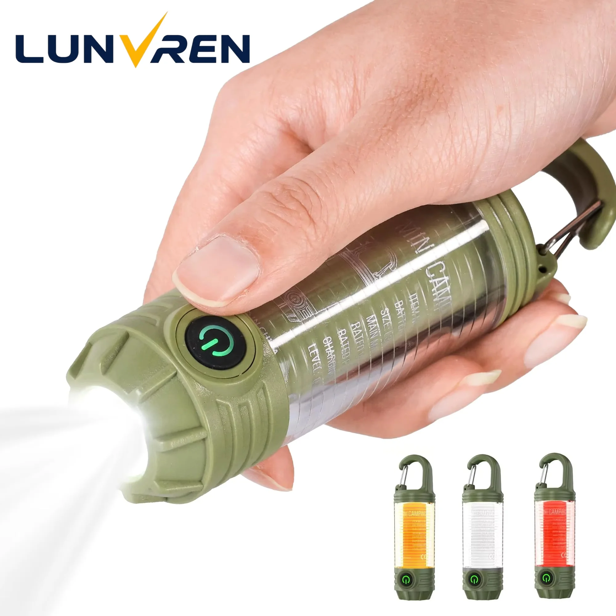 Rechargeable LED Camping Flashlight Mini Portable Camp Light with Hook 6 Light Modes Outdoor Tent Night Light
Rechargeable LED Camping Flashlight Mini Portable Camp Light with Hook 6 Light Modes Outdoor Tent Night Light