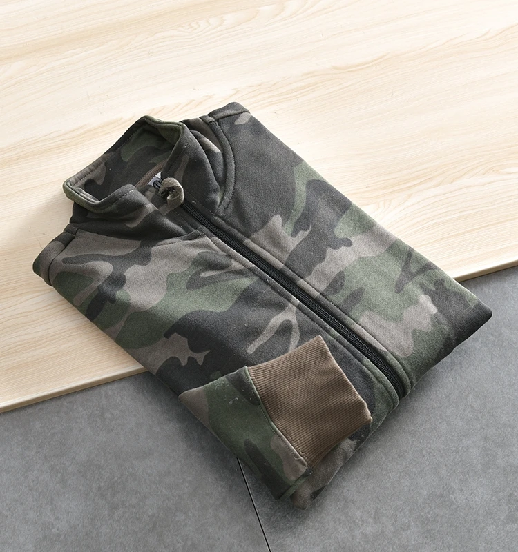 Washed Cotton Polyester Camouflage Sweatshirt Jacket Men's Spring Stand Collar Zipper Cardigan Outerwear Trendy Streetwear
Washed Cotton Polyester Camouflage Sweatshirt Jacket Men's Spring Stand Collar Zipper Cardigan Outerwear Trendy Streetwear