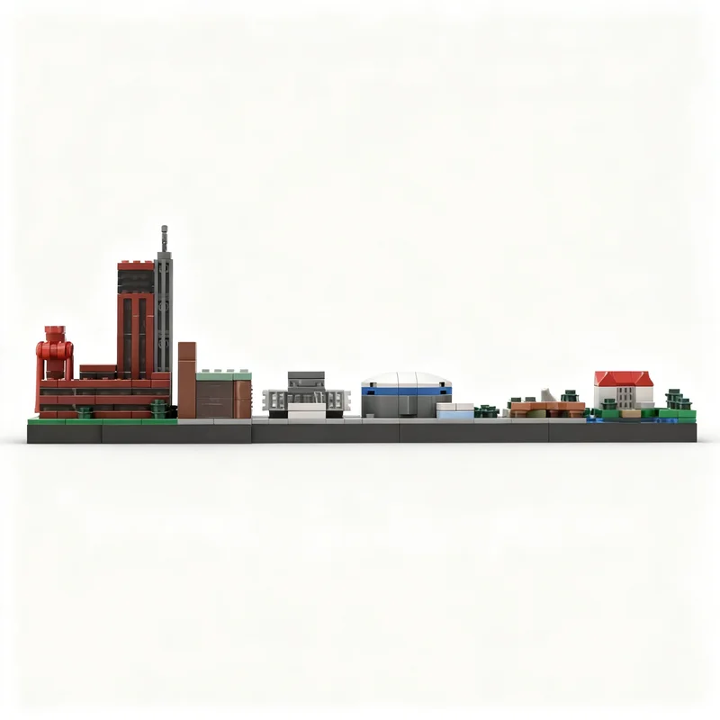 NEW 349PCS MOC Architecture Gelsenkirchen Skyline Model Custom Building Blocks DIY Assembly Display Gift Collectible Building
NEW 349PCS MOC Architecture Gelsenkirchen Skyline Model Custom Building Blocks DIY Assembly Display Gift Collectible Building
