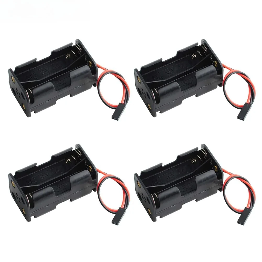 4pcs 4 Cell 6V AA Battery Holder Case Storage Box w/ 2P FUT J Plug Connector for Flysky Receiver Micro Servo Tester(Pack of 4)
4pcs 4 Cell 6V AA Battery Holder Case Storage Box w/ 2P FUT J Plug Connector for Flysky Receiver Micro Servo Tester(Pack of 4)