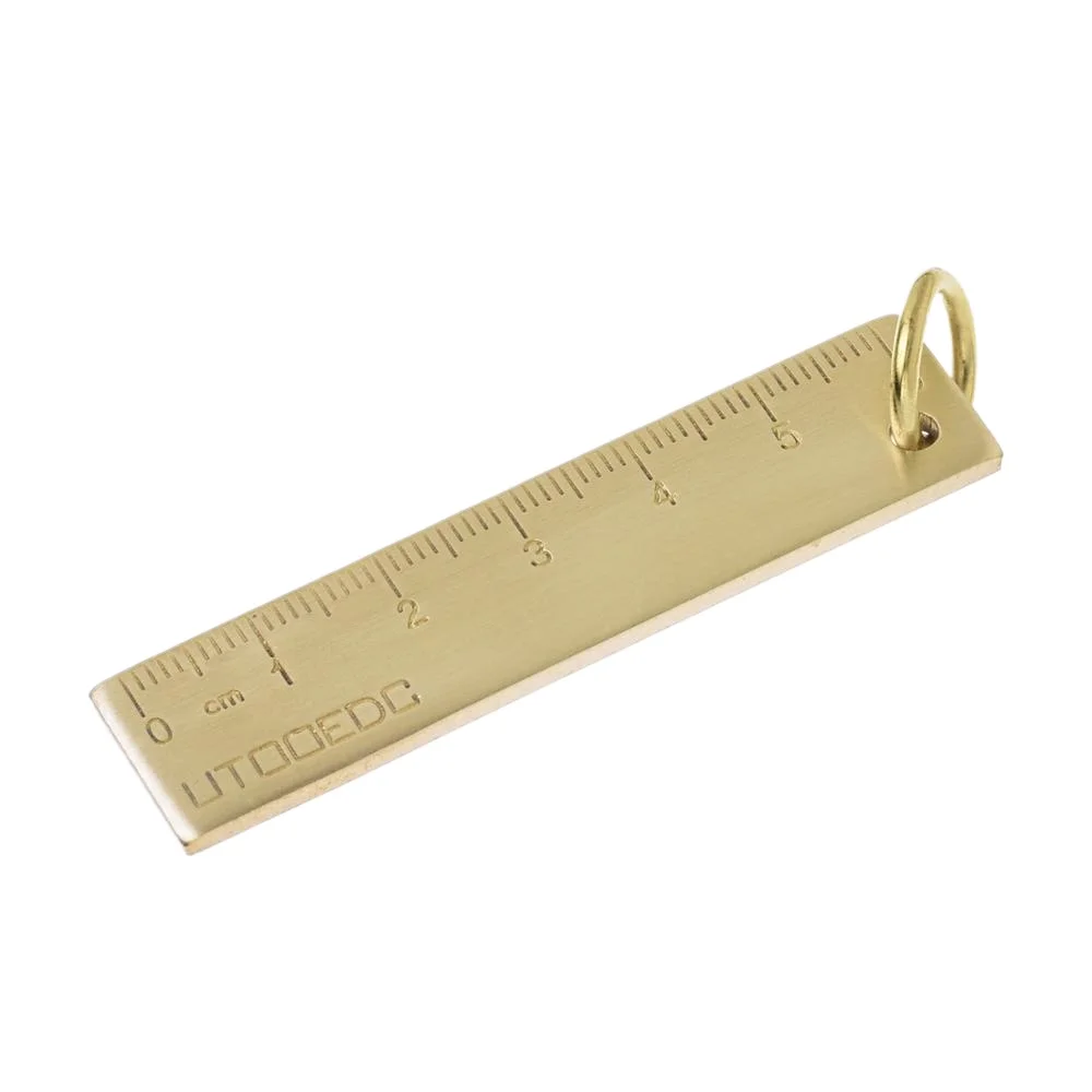 9/16x2 1/2 15x60mm Brass Ruler Keychain Mini EDC Pocket Ruler 3mm Thickness Jewelry Decoration Gift 10268850
9/16x2 1/2 15x60mm Brass Ruler Keychain Mini EDC Pocket Ruler 3mm Thickness Jewelry Decoration Gift 10268850