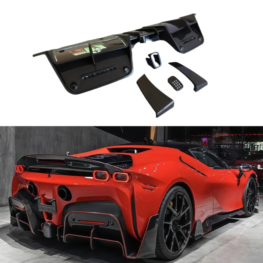 Car Modification M Style Dry Carbon Fiber Rear Diffuser Rear Lip Suitable for Ferrari SF90
Car Modification M Style Dry Carbon Fiber Rear Diffuser Rear Lip Suitable for Ferrari SF90