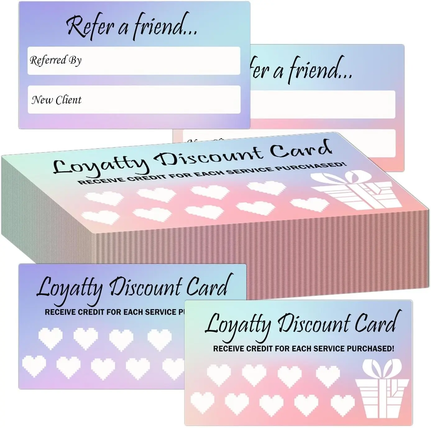 Recommendation and Loyalty Discount Card Business Recommendation Reward Card 3.5 * 2 inch Double sided Loyalty Card 100pcs
Recommendation and Loyalty Discount Card Business Recommendation Reward Card 3.5 * 2 inch Double sided Loyalty Card 100pcs