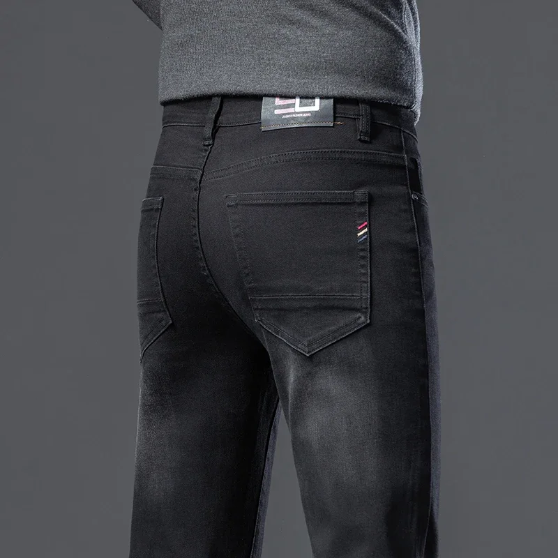 New Slim Straight Jeans Black Blue Men's Classic Fashion Stretch Denim Pants Business Casual Trousers Male Clothes Size 28-40
New Slim Straight Jeans Black Blue Men's Classic Fashion Stretch Denim Pants Business Casual Trousers Male Clothes Size 28-40