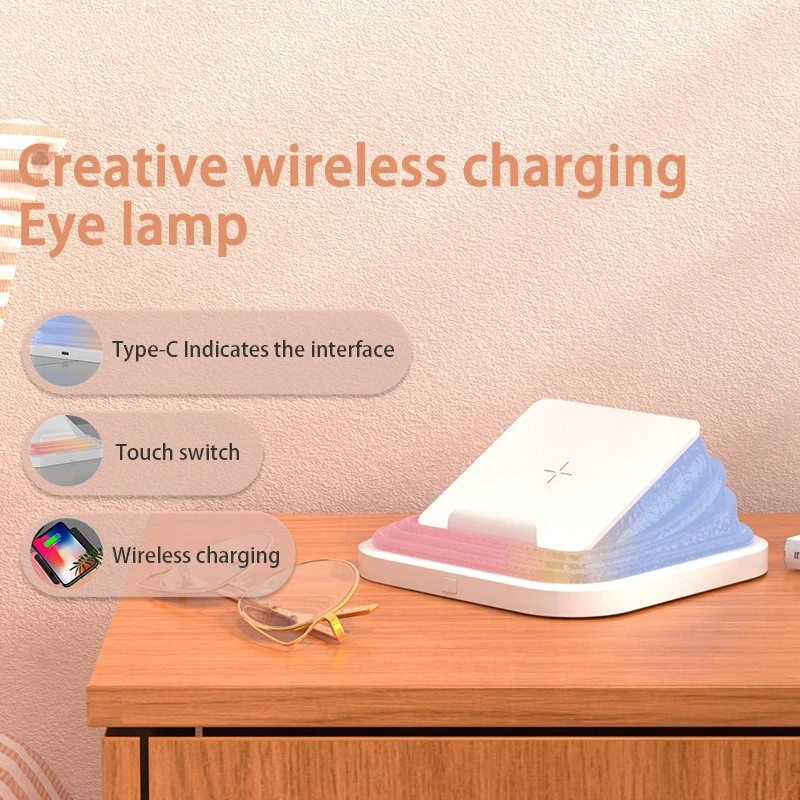 4-Color 15W Magnetic Wireless Charging Night Light, Adjustable Bedside Lamp for Bedroom, Office, Gift
4-Color 15W Magnetic Wireless Charging Night Light, Adjustable Bedside Lamp for Bedroom, Office, Gift