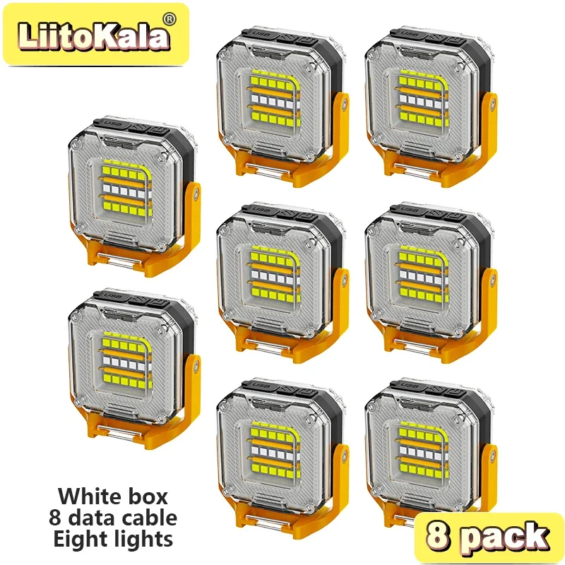 8 упаковок LiitoKala LF-224 200-500LM многофункциональный рабочий фонарь COB+SMD для походов, приключений и портативных путешествий
8 упаковок LiitoKala LF-224 200-500LM многофункциональный рабочий фонарь COB+SMD для походов, приключений и портативных путешествий