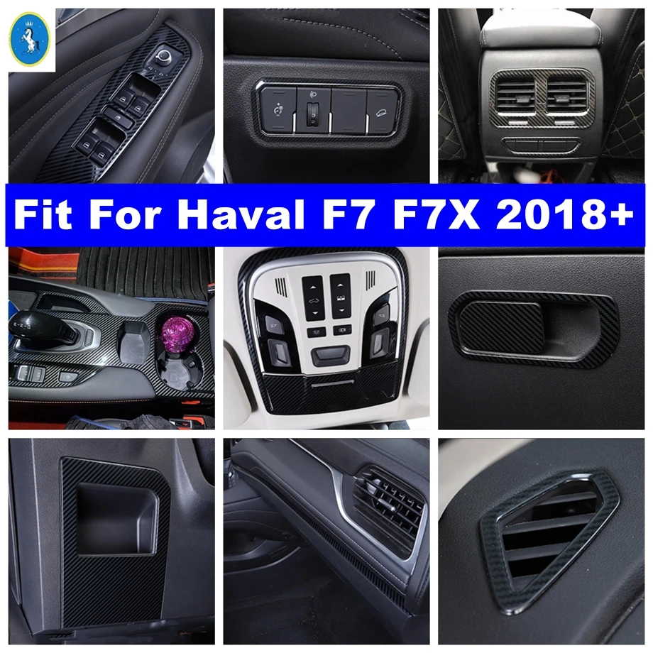 Carbon Fiber Car Head Lamps / Lift Button / Air AC / Gear Box Panel Cover Trim For Haval F7 F7X 2018 - 2022 Interior Accessories
Carbon Fiber Car Head Lamps / Lift Button / Air AC / Gear Box Panel Cover Trim For Haval F7 F7X 2018 - 2022 Interior Accessories