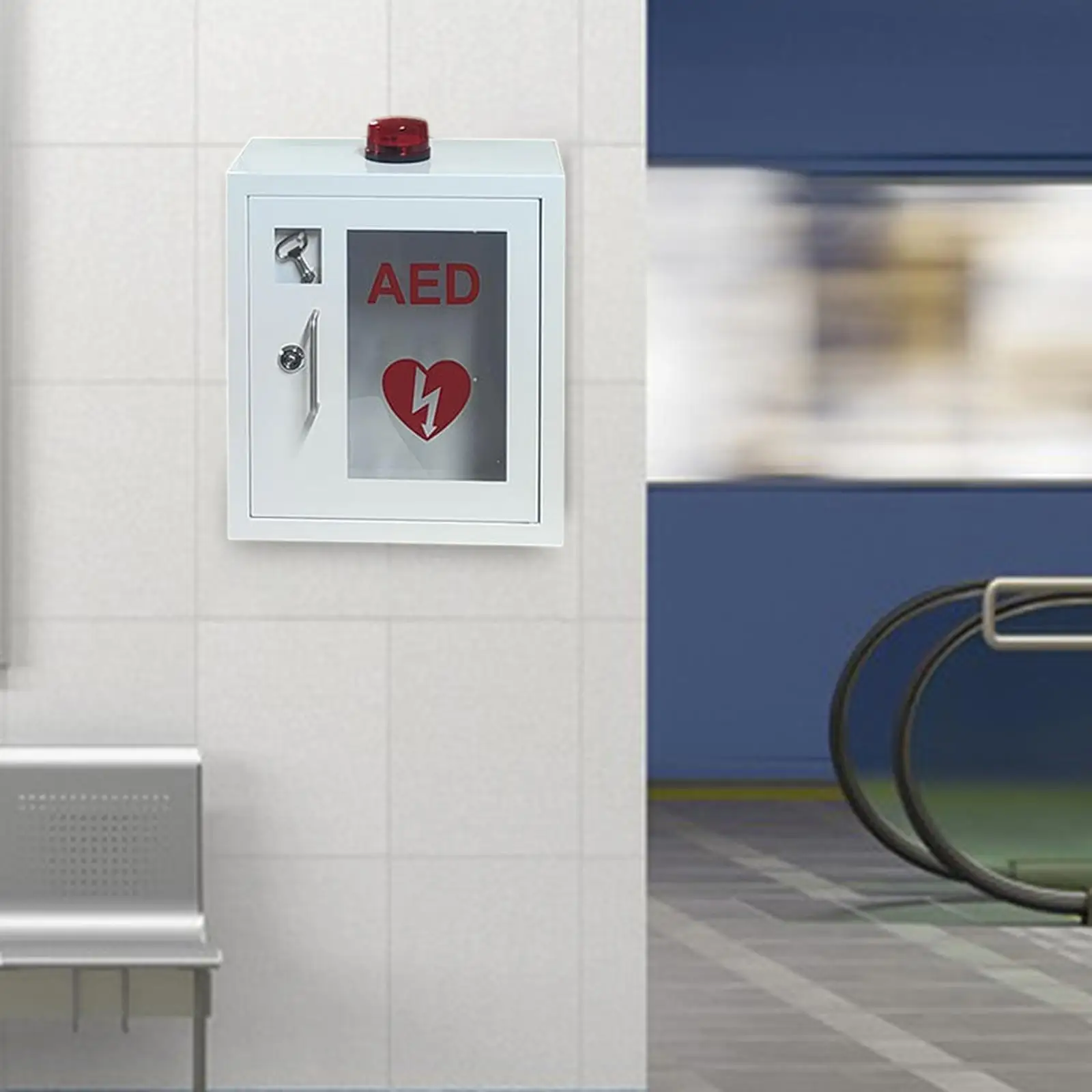 Aed Cabinet with Handle Transparent Window with Alarm and Light Empty Wall Mounted Case Portable Machine Box Sturdy Accessory
Aed Cabinet with Handle Transparent Window with Alarm and Light Empty Wall Mounted Case Portable Machine Box Sturdy Accessory