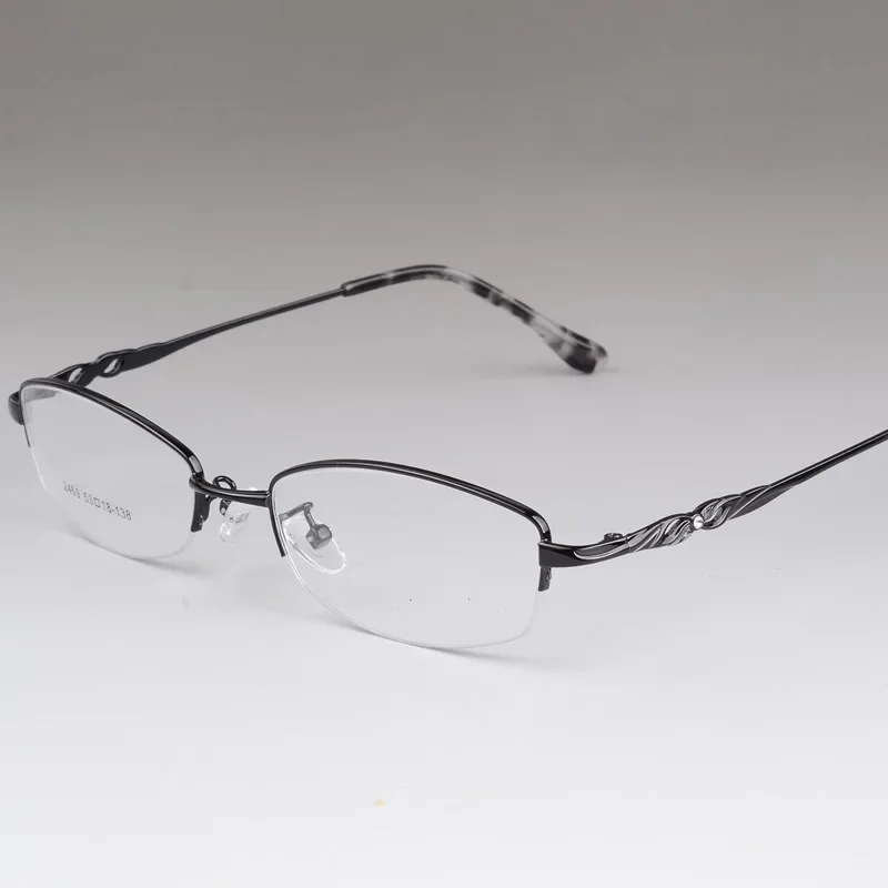Fashion Ladies Business Metal Half-Frame Titanium Alloy Myopic Fashion Composition Frame for Women Metal Hyperopia Progressive
Fashion Ladies Business Metal Half-Frame Titanium Alloy Myopic Fashion Composition Frame for Women Metal Hyperopia Progressive