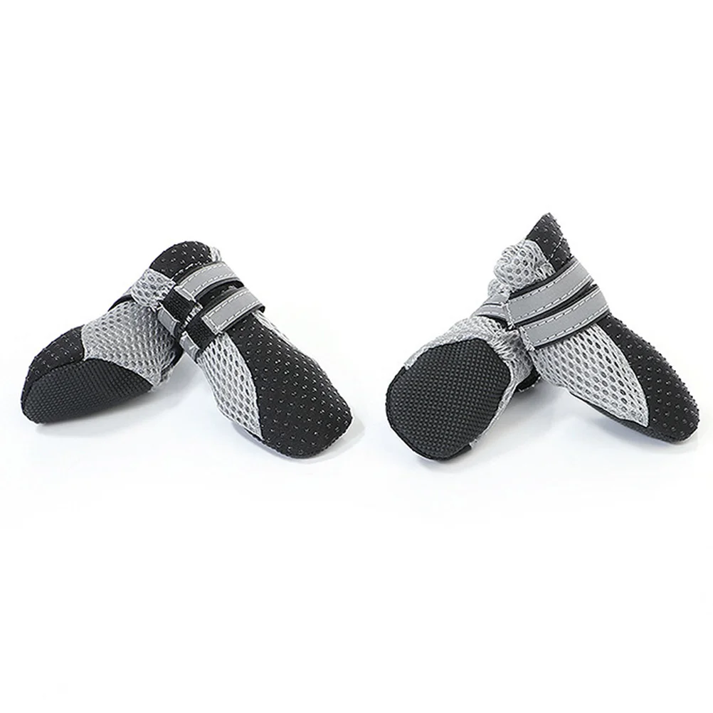 4pcs Waterproof Dog Boots Reflective Non-slip Shoes Pets Black Rubber Sole Diving Material Breathable Mesh Protect Paws Hot
4pcs Waterproof Dog Boots Reflective Non-slip Shoes Pets Black Rubber Sole Diving Material Breathable Mesh Protect Paws Hot