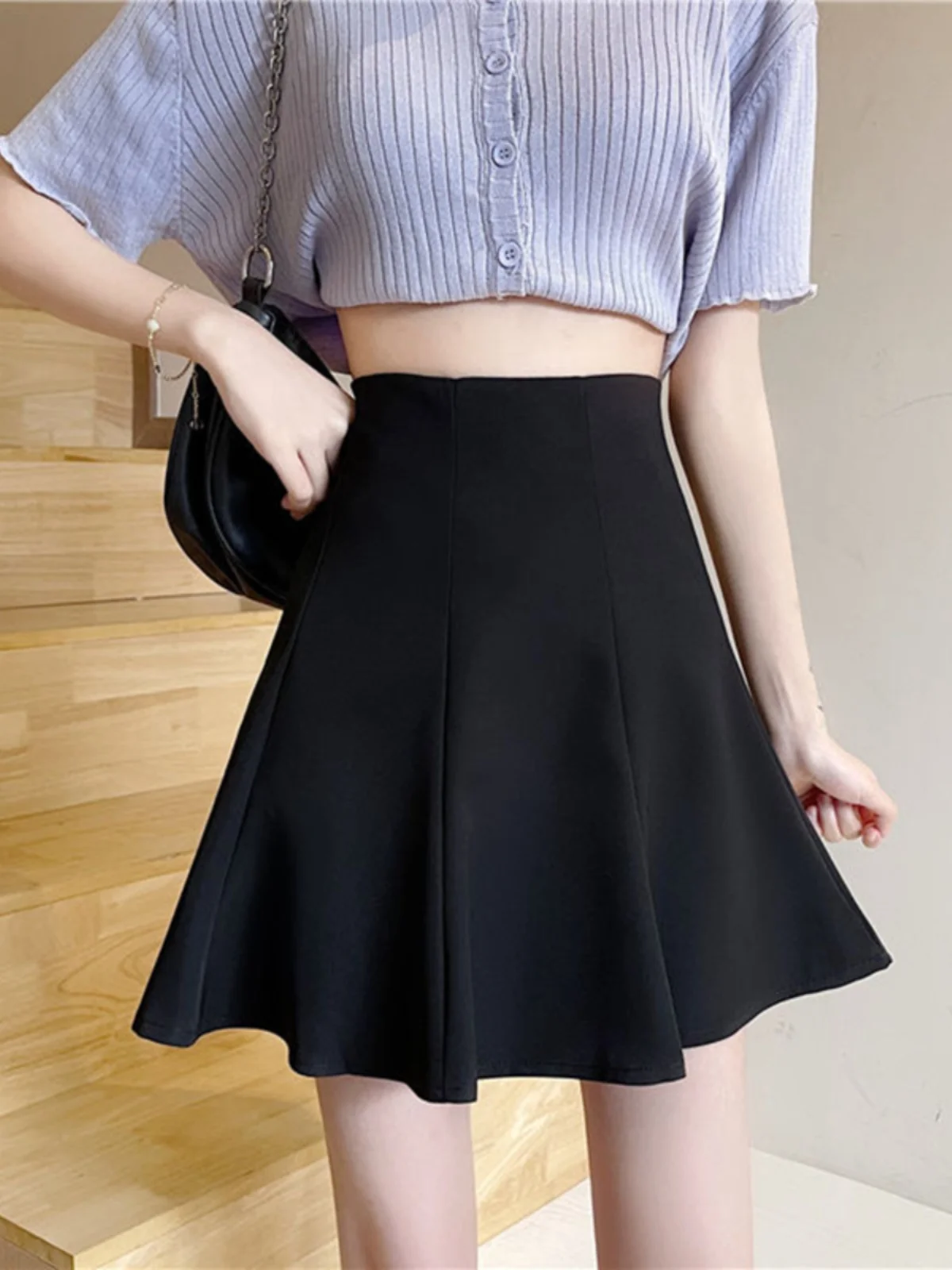 High Waist A-Line Skirt Universal Slimming Chic Personality Women's Fashion Japanese Style Half-length Skirts
High Waist A-Line Skirt Universal Slimming Chic Personality Women's Fashion Japanese Style Half-length Skirts