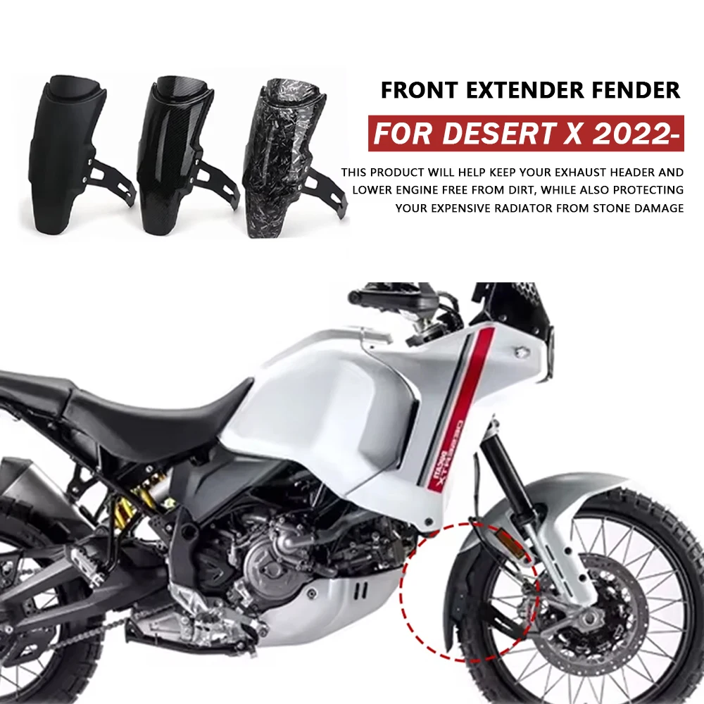 Motorcycle Accessories Front Wheel Extender Fender Mudguard Mud Flap For Ducati DesertX DESERT X Desert X 2022 2023 Splash Guard
Motorcycle Accessories Front Wheel Extender Fender Mudguard Mud Flap For Ducati DesertX DESERT X Desert X 2022 2023 Splash Guard