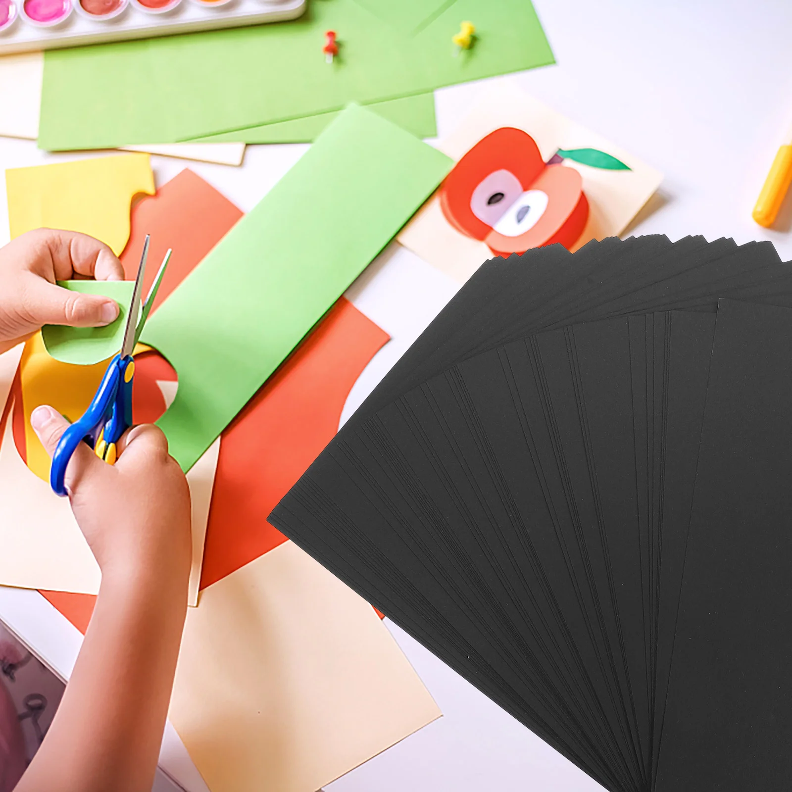 50 Sheets Black Cardstock Paper A4 180g Thick Drawing Sketch Painting Greeting Cards Fine Craft School Work
50 Sheets Black Cardstock Paper A4 180g Thick Drawing Sketch Painting Greeting Cards Fine Craft School Work