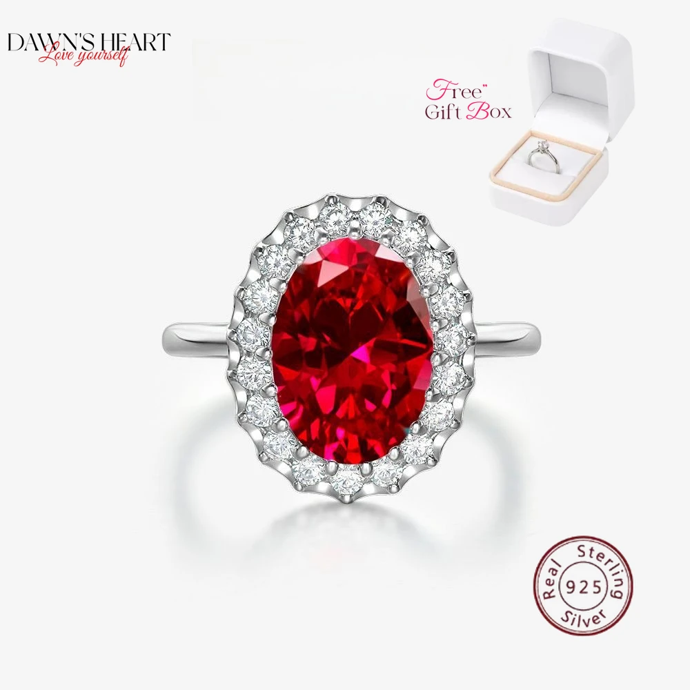 Dawn's Luxury 925 Sterling Ring Oval Diamond 8ct Red Stone Marriage Rings Personalized Letters Free Item Anillos Premium Jewelry
Dawn's Luxury 925 Sterling Ring Oval Diamond 8ct Red Stone Marriage Rings Personalized Letters Free Item Anillos Premium Jewelry