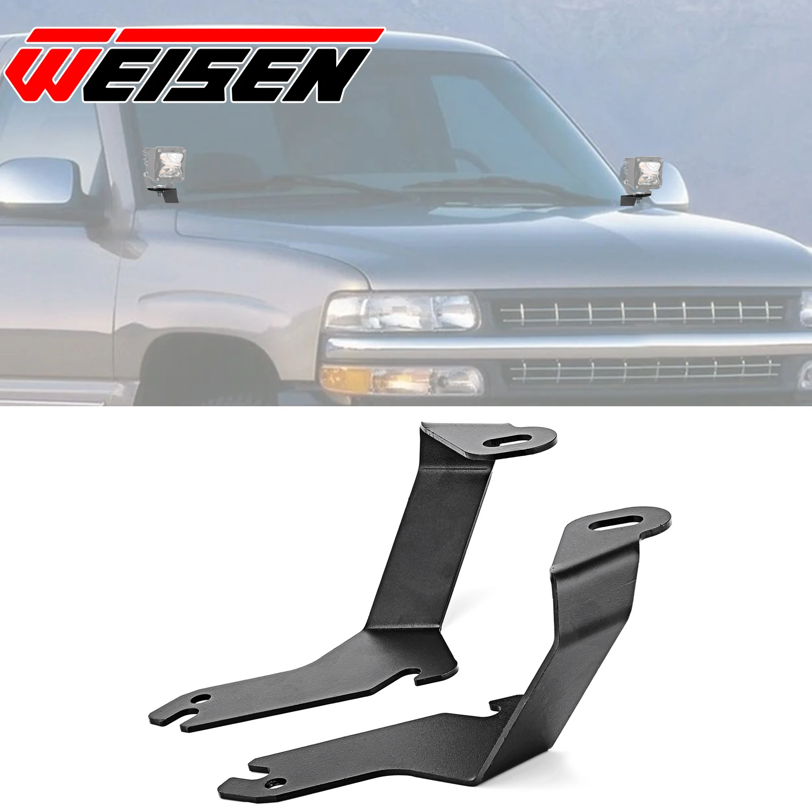 Car Engine Hood LED Brackets Ditch Mount for 1999-2006 Chevrolet Silverado 1500 2500 Suburban Tahoe, GMC Sierra Yukon 1500 2500
Car Engine Hood LED Brackets Ditch Mount for 1999-2006 Chevrolet Silverado 1500 2500 Suburban Tahoe, GMC Sierra Yukon 1500 2500
