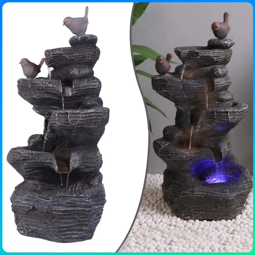 27 Inch Water Fountain Decor Wealth Feng Shui Ornaments Resin Stone Imitation Waterfall Fountain With LED Lights for Patio Yard
27 Inch Water Fountain Decor Wealth Feng Shui Ornaments Resin Stone Imitation Waterfall Fountain With LED Lights for Patio Yard