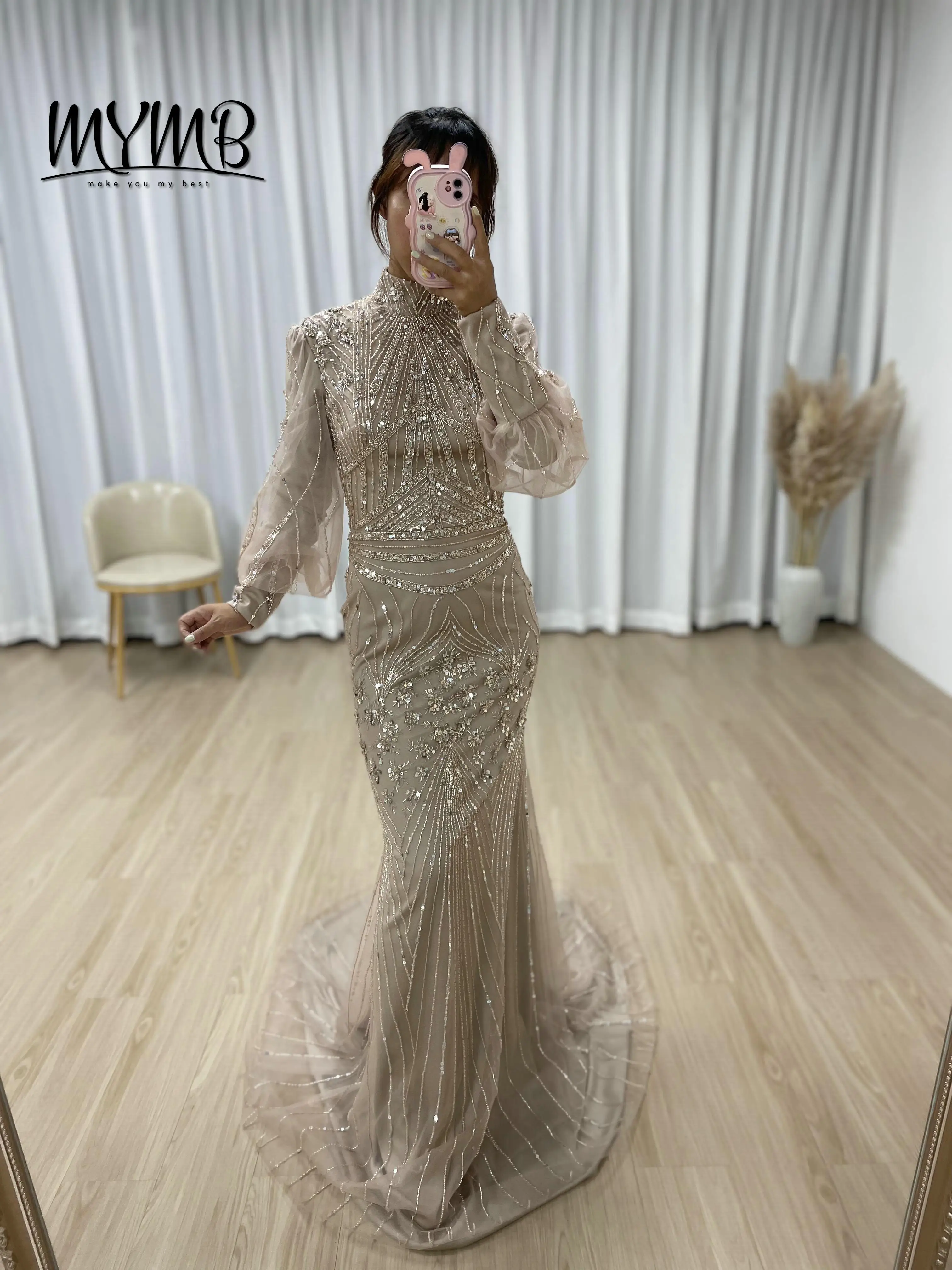 MYMB Beading Dubai Prom Dress Evening Gowns Arabic Bell Long Sleeve Luxury Elegant Fashionable High Neck Sequin for Women DDA004
MYMB Beading Dubai Prom Dress Evening Gowns Arabic Bell Long Sleeve Luxury Elegant Fashionable High Neck Sequin for Women DDA004