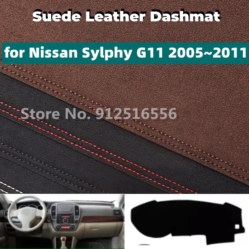 Car Accessories Suede Leather Dashmat Dash Mat Pad Dashboard Cover Sun Shade Carpet For Nissan Bluebird Sylphy G11 2005 ~2011
Car Accessories Suede Leather Dashmat Dash Mat Pad Dashboard Cover Sun Shade Carpet For Nissan Bluebird Sylphy G11 2005 ~2011