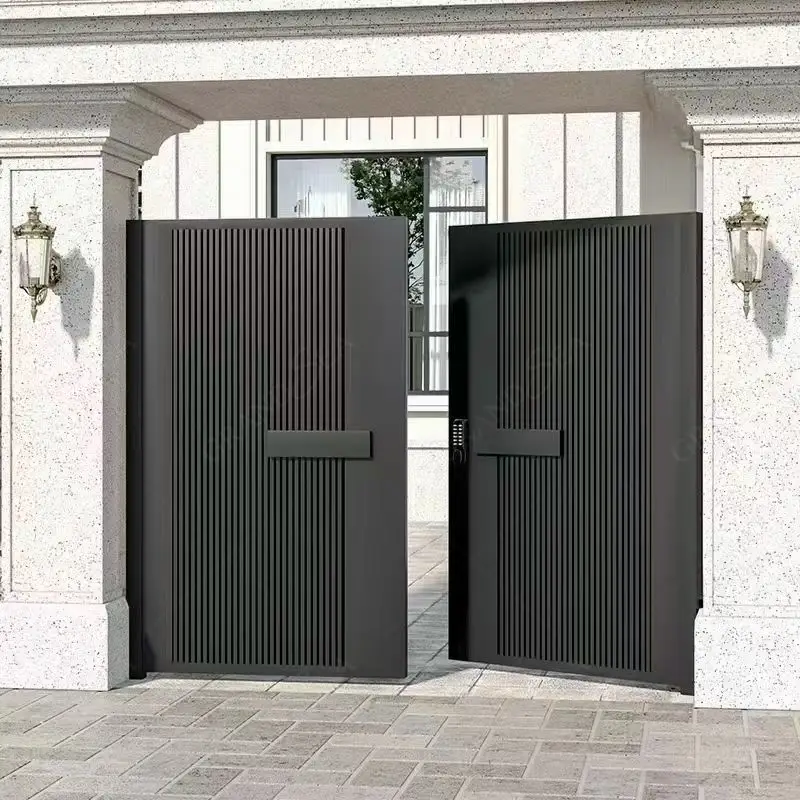 New Modern Design Simple Boundary Wall Aluminium Garden Metal Outdoor With Smart Door Lock Fencing Gate
New Modern Design Simple Boundary Wall Aluminium Garden Metal Outdoor With Smart Door Lock Fencing Gate