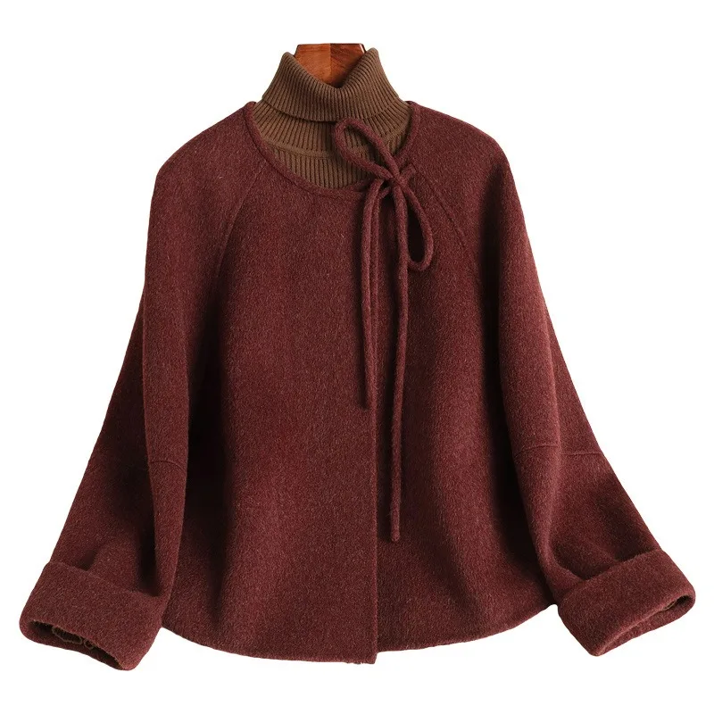 Double Sided Woolen Coat for Women Short Style 2025 Spring and Autumn New Small Fragrance Style High-end Woolen Coat for Women
Double Sided Woolen Coat for Women Short Style 2025 Spring and Autumn New Small Fragrance Style High-end Woolen Coat for Women
