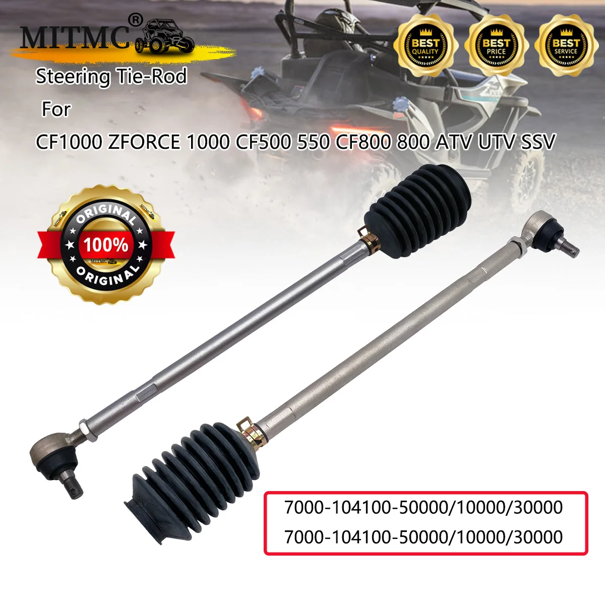 Steering Tie-Rod For CF1000 ZFORCE 1000 CF500 550 CF800 800 7000-104100-50000 7000-104200-50000
Steering Tie-Rod For CF1000 ZFORCE 1000 CF500 550 CF800 800 7000-104100-50000 7000-104200-50000