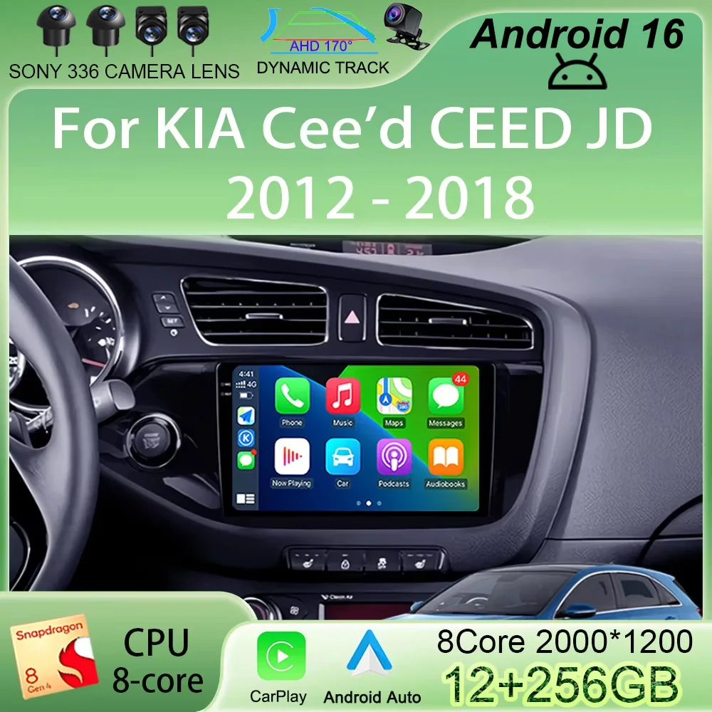 Android 16 4G DSP Car Radio Multimidia Video Player For KIA Cee'd CEED JD 2012-2018 Navigation GPS 2 Din RDS Carplay 360 Camera
Android 16 4G DSP Car Radio Multimidia Video Player For KIA Cee'd CEED JD 2012-2018 Navigation GPS 2 Din RDS Carplay 360 Camera