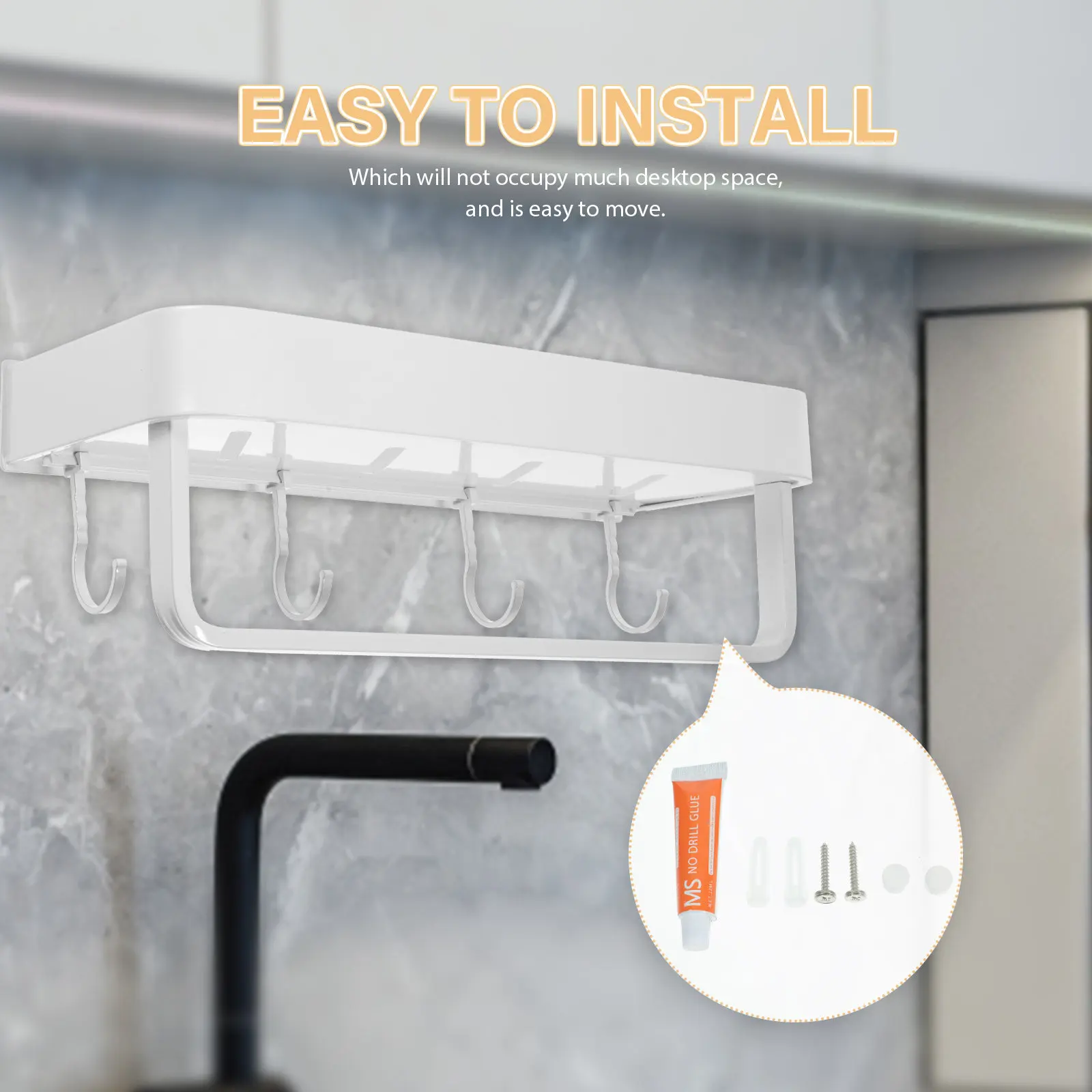 Aluminum Bathroom Shelf with Towel Hooks Wall Mounted Non Drilling Storage Rack for Towels Clothes Drying Home Kitchen Bedroom
Aluminum Bathroom Shelf with Towel Hooks Wall Mounted Non Drilling Storage Rack for Towels Clothes Drying Home Kitchen Bedroom