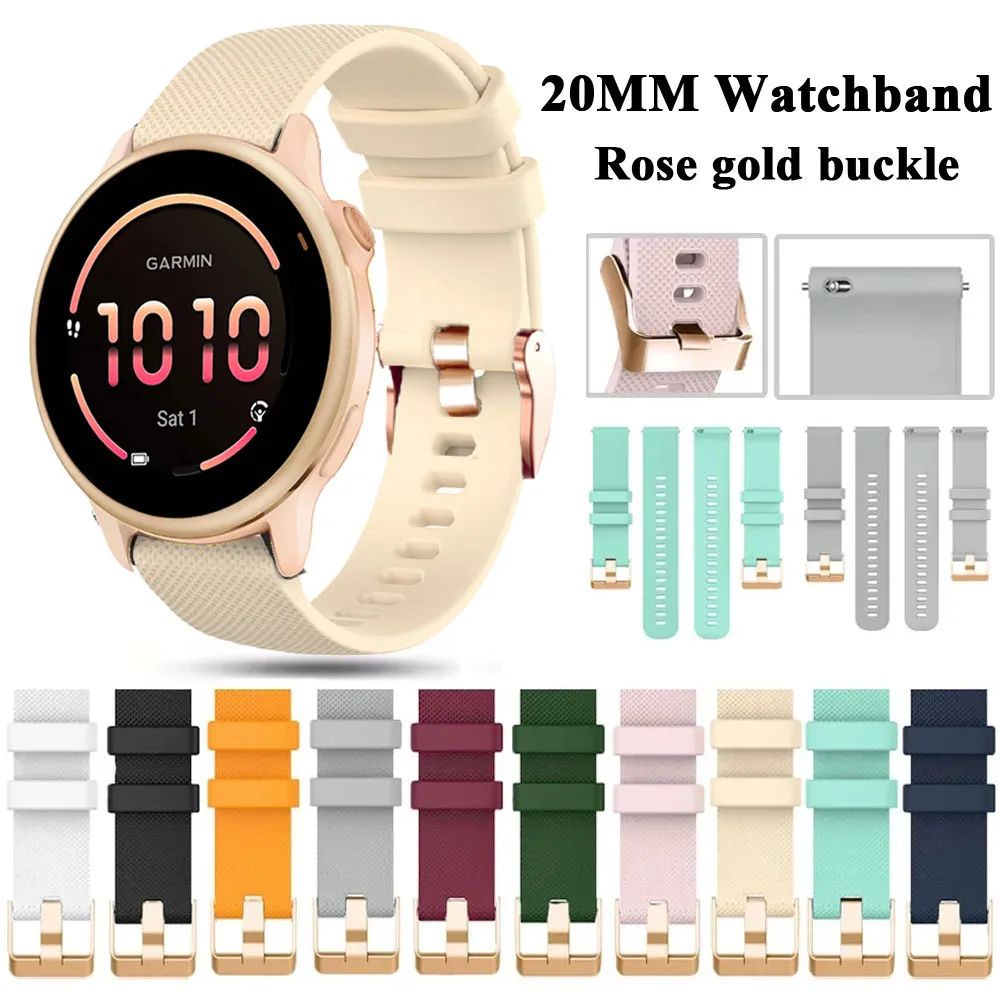 Силиконовый ремешок для Garmin Vivoactive 6 5 3/Active 6 Forerunner 570 42 мм/970/55 Venu SQ 2 Plus 20 мм Сменный женский браслет
Силиконовый ремешок для Garmin Vivoactive 6 5 3/Active 6 Forerunner 570 42 мм/970/55 Venu SQ 2 Plus 20 мм Сменный женский браслет