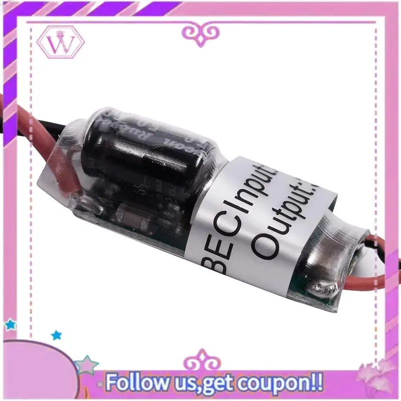 Upgraded 5X Receiver Power Supply 5V/3A Brushless ESC External Type BEC UBEC Support 2-6S
Upgraded 5X Receiver Power Supply 5V/3A Brushless ESC External Type BEC UBEC Support 2-6S