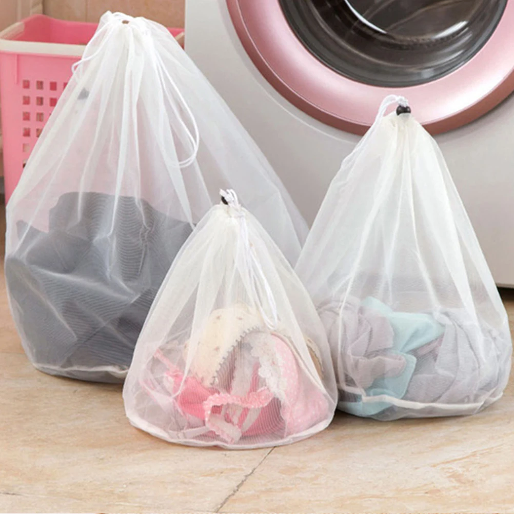 1pcs Lingerie Washing Mesh Laundry Bag With Drawstring For Underwear Coats Jeans Jackets Wash Organizer Storage Net Bag
1pcs Lingerie Washing Mesh Laundry Bag With Drawstring For Underwear Coats Jeans Jackets Wash Organizer Storage Net Bag