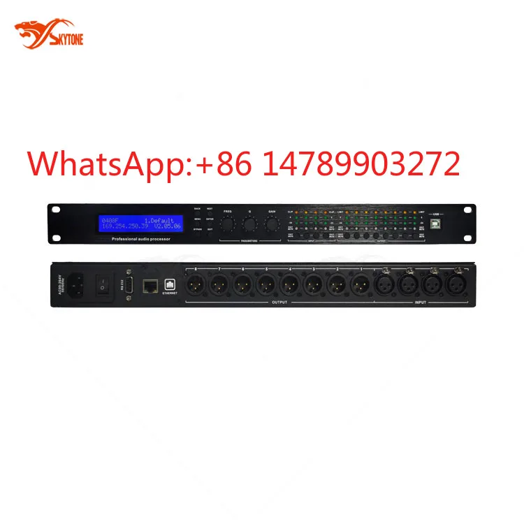 15 Band EQ 4 In 8 Out DSP Processor Stage Professional Audio Device
15 Band EQ 4 In 8 Out DSP Processor Stage Professional Audio Device