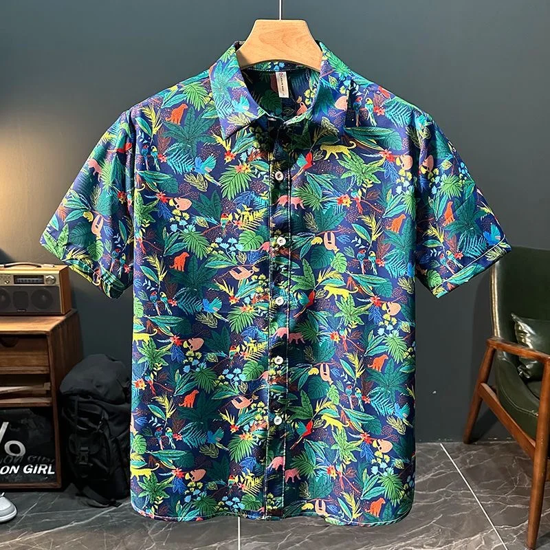 New Summer Fashion Trend Printed Short Sleeve Shirt Men's Loose Casual Sports Breathable Beach High Quality Plus Size Shirt
New Summer Fashion Trend Printed Short Sleeve Shirt Men's Loose Casual Sports Breathable Beach High Quality Plus Size Shirt
