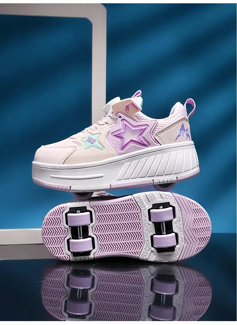 New Comfortable and fashionable netted children's four-wheel roller skates and outdoor walking shoes kids gifts kids sneakers
New Comfortable and fashionable netted children's four-wheel roller skates and outdoor walking shoes kids gifts kids sneakers