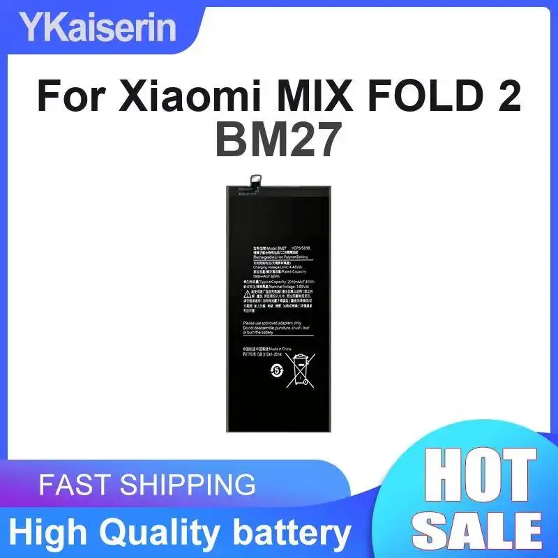 1960mAh For Xiaomi Mix Fold 2 BM27 Mobile Phone Battery Reliable Power
1960mAh For Xiaomi Mix Fold 2 BM27 Mobile Phone Battery Reliable Power