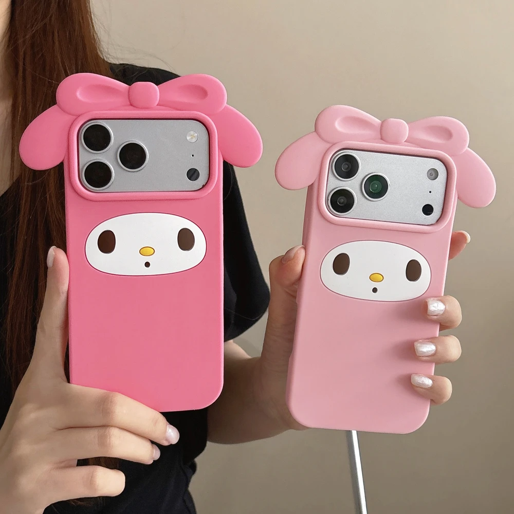 3D Stereoscopic Cute Cartoon Sanrio My Melody Phone Case For iPhone 17 16 15 14 Pro 13 Pro Max Anti-drop Soft Silicone Cover
3D Stereoscopic Cute Cartoon Sanrio My Melody Phone Case For iPhone 17 16 15 14 Pro 13 Pro Max Anti-drop Soft Silicone Cover