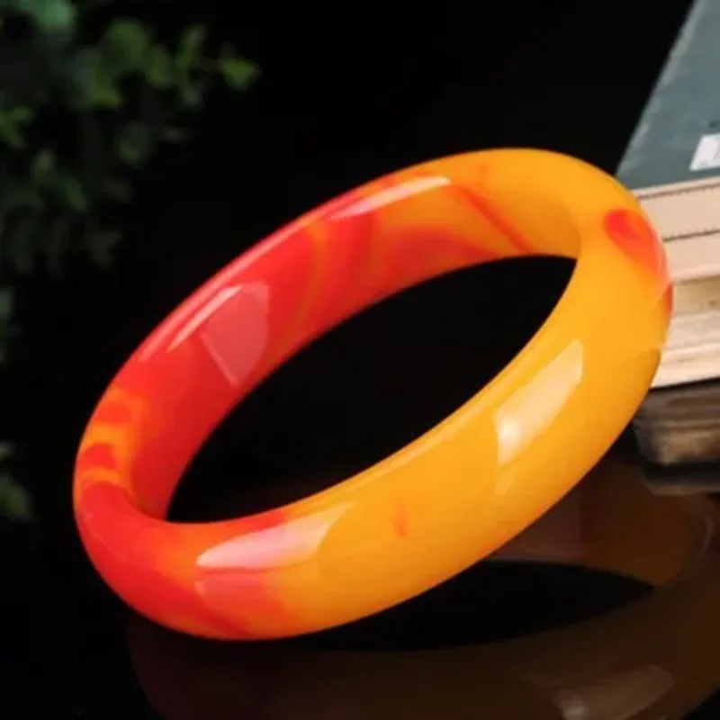 Natural Color Hand Carved Wide Jade Bracelet Fashion Jewelry Men's and Women's Yellow Red Bracelet Gift Accessories
Natural Color Hand Carved Wide Jade Bracelet Fashion Jewelry Men's and Women's Yellow Red Bracelet Gift Accessories