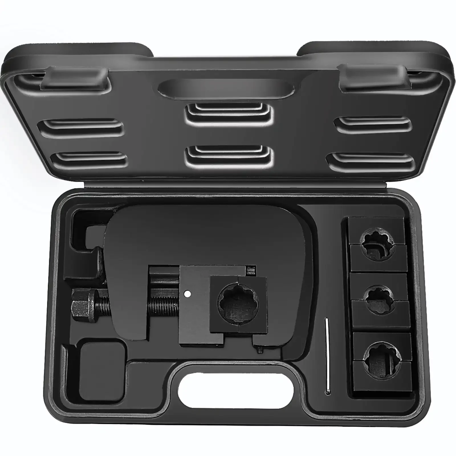 7843B Manual A/C Hose Crimper Kit, Handheld Air Hose Crimper Tool Kit with 4 Dies Whole Set #6#8#10#12
7843B Manual A/C Hose Crimper Kit, Handheld Air Hose Crimper Tool Kit with 4 Dies Whole Set #6#8#10#12