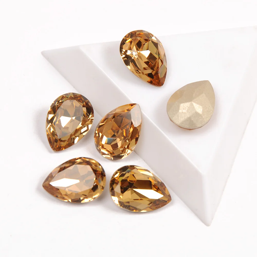 Light Colorado Topaz High Quality K9 Strass Crystal Dorp Shape Fancy Popular Rhinestones for 3D Nail Art Decorations
Light Colorado Topaz High Quality K9 Strass Crystal Dorp Shape Fancy Popular Rhinestones for 3D Nail Art Decorations