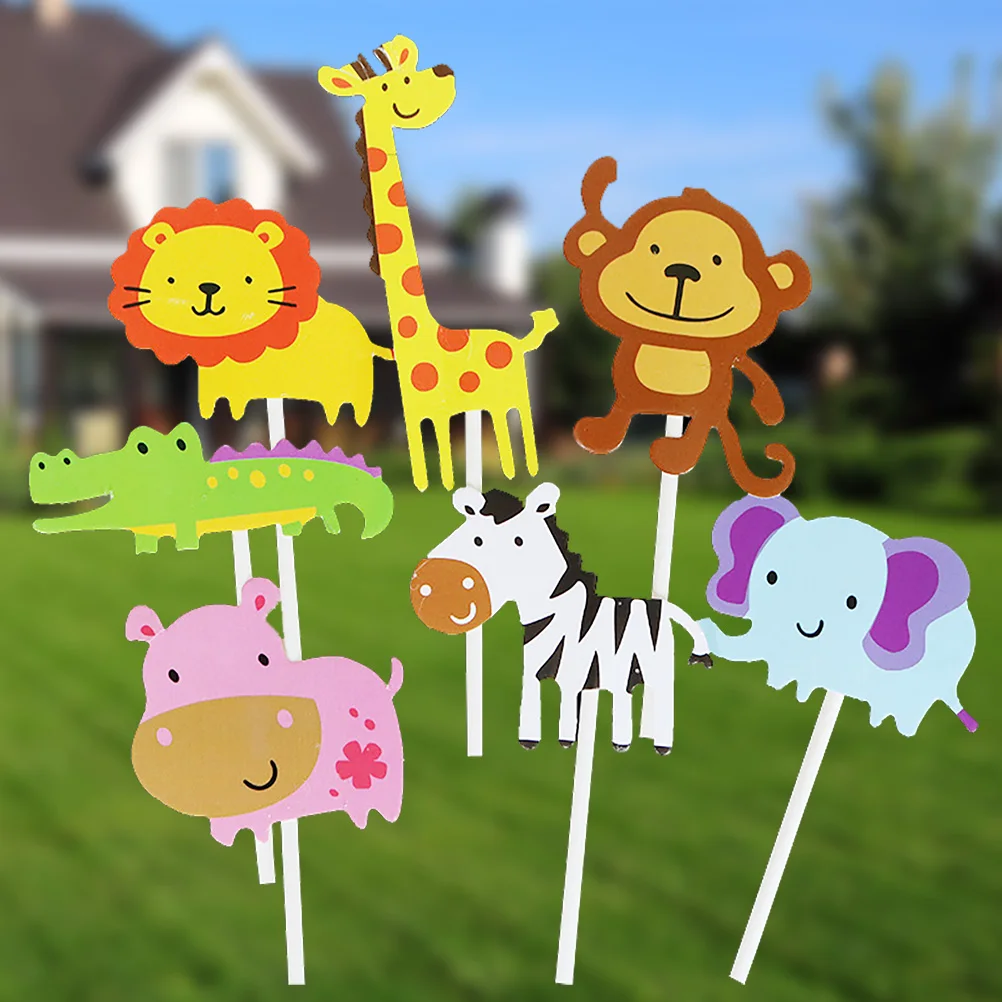28pcs Animal Theme 7 Designs Giraffe Elephant Lion Hippo Crocodile Monkey Zebra 4 Pieces Each Birthday Cake Decorations Party
28pcs Animal Theme 7 Designs Giraffe Elephant Lion Hippo Crocodile Monkey Zebra 4 Pieces Each Birthday Cake Decorations Party