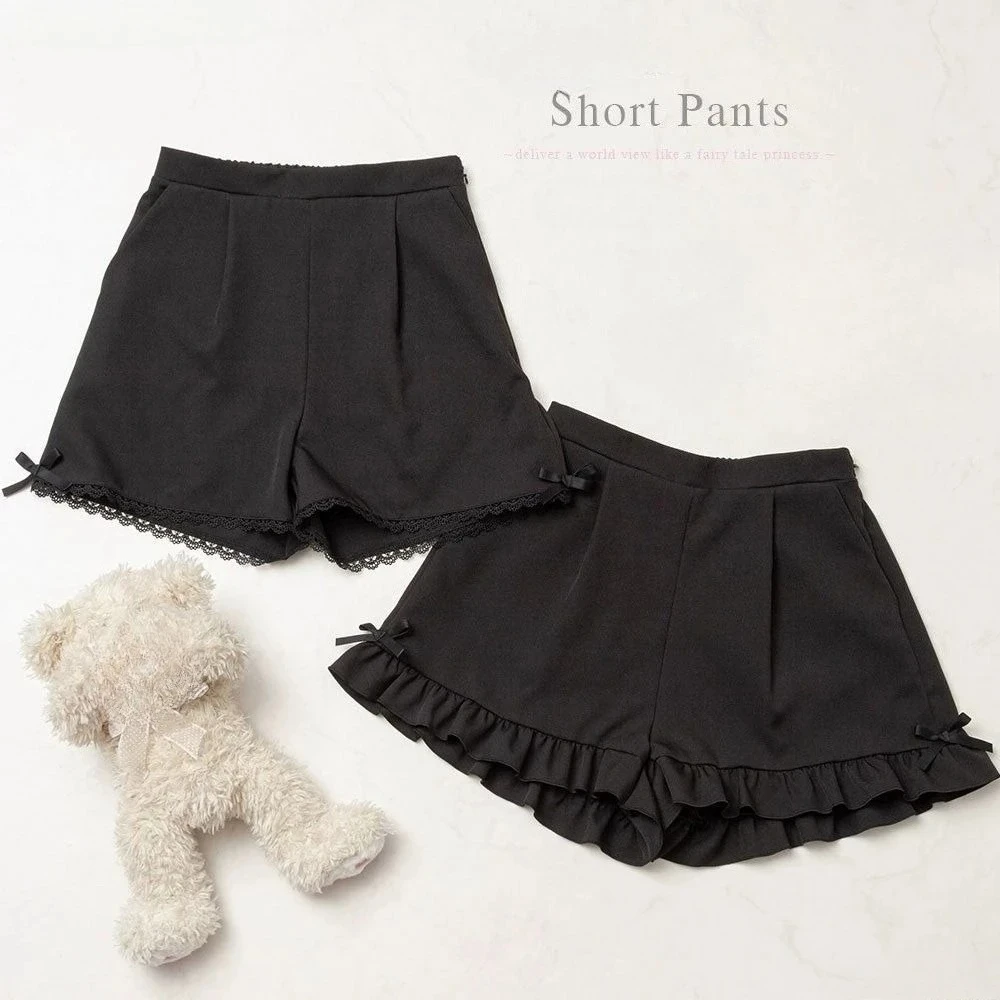 Японские готические шорты Y2k в стиле Лолиты, женские милые шорты с оборками и бантом, короткие штаны с высокой талией, милые повседневные свободные черные шорты в стиле Харадзюку для девочек
Японские готические шорты Y2k в стиле Лолиты, женские милые шорты с оборками и бантом, короткие штаны с высокой талией, милые повседневные свободные черные шорты в стиле Харадзюку для девочек
