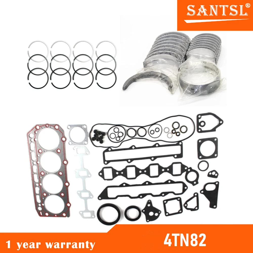 Overhaul Kit 4TN82 4TN82TE 4TN82TL For Yanmar Piston Ring Gasket Bearing Set Auto Parts
Overhaul Kit 4TN82 4TN82TE 4TN82TL For Yanmar Piston Ring Gasket Bearing Set Auto Parts